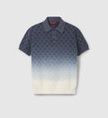 Polo en jacquard GG en maille de coton