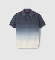 Polo en jacquard GG en maille de coton