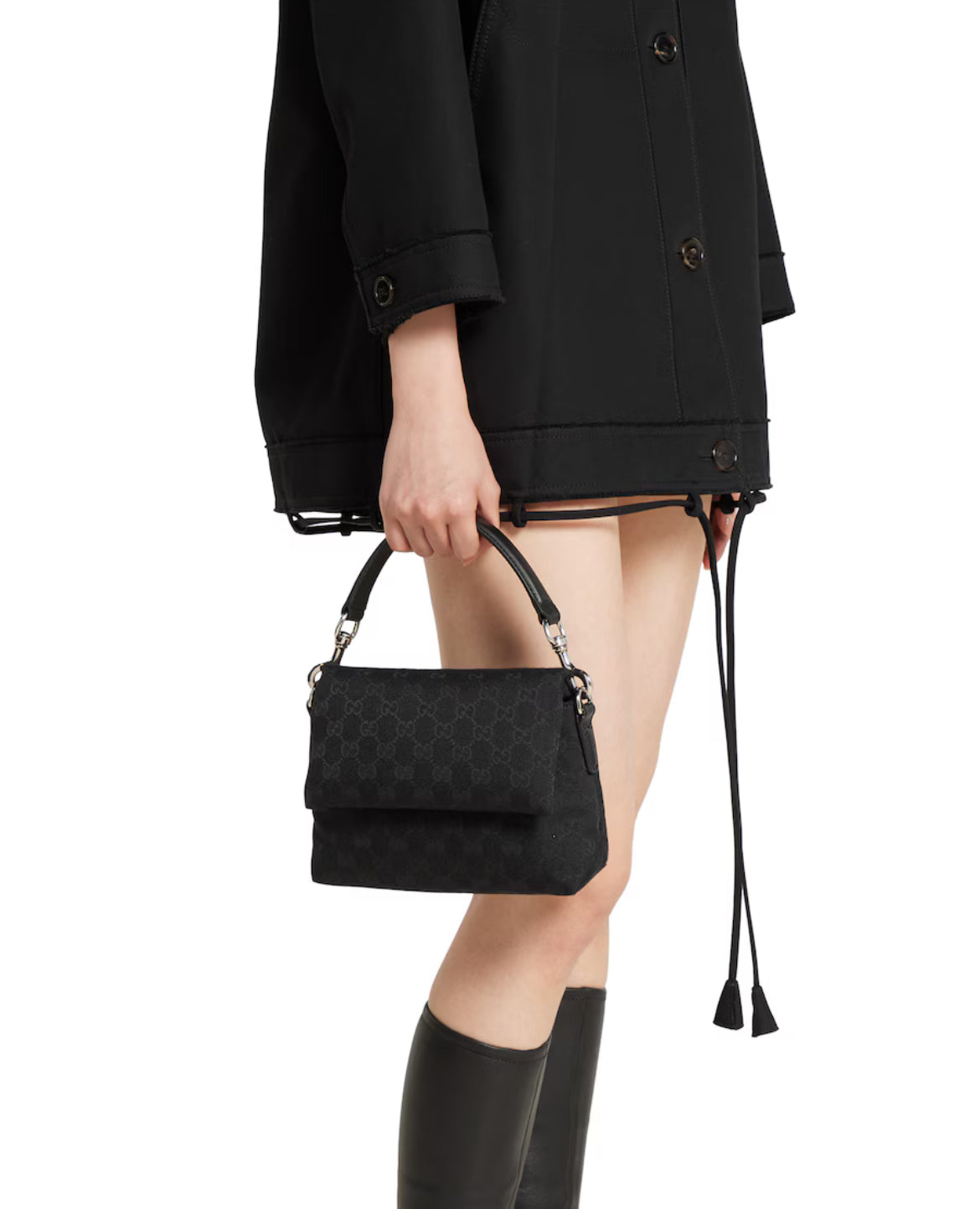 Sac à bandoulière en toile GG petit format