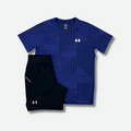 Ensemble short/t-shirt Under A. Bleu marine