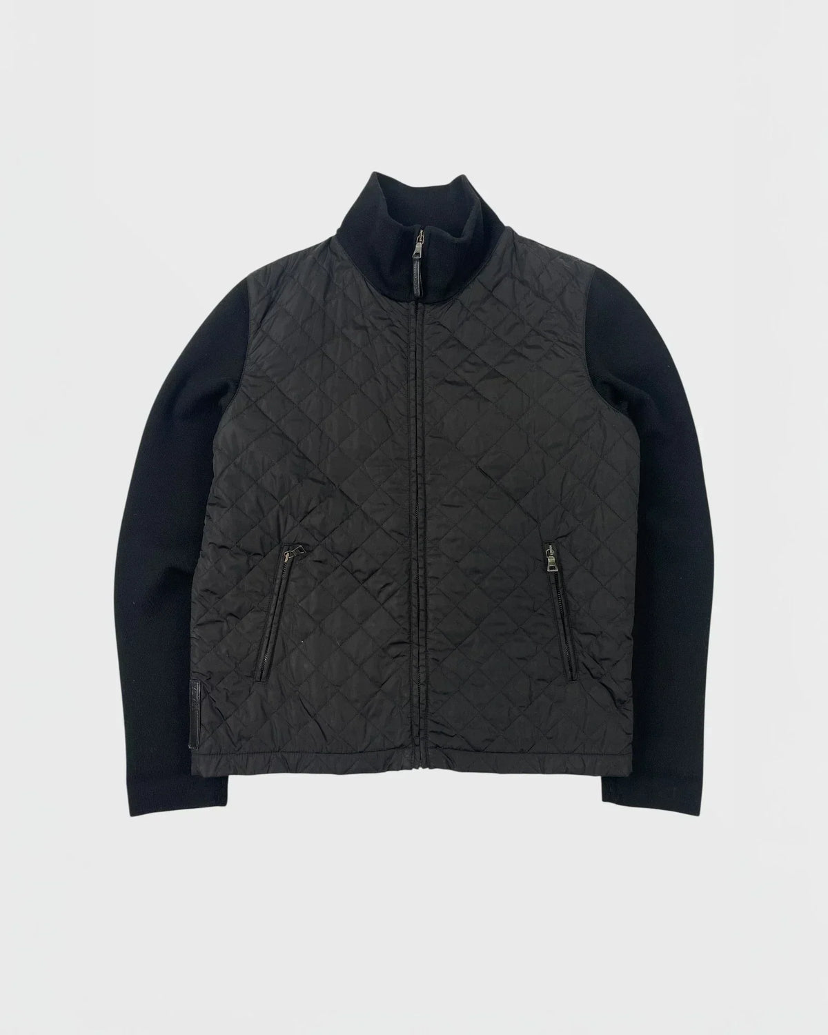 Prada veste bi-matière cardigan