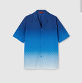 Chemise de bowling en popeline de coton à imprimé