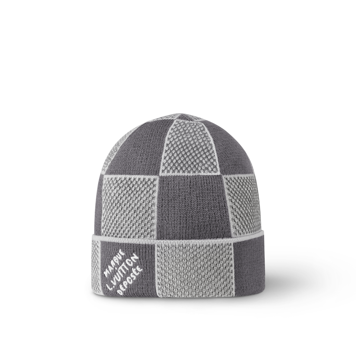 Bonnet et Écharpe Damier Heritage Gris