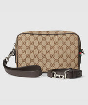 Sac à bandoulière en toile GG petit format