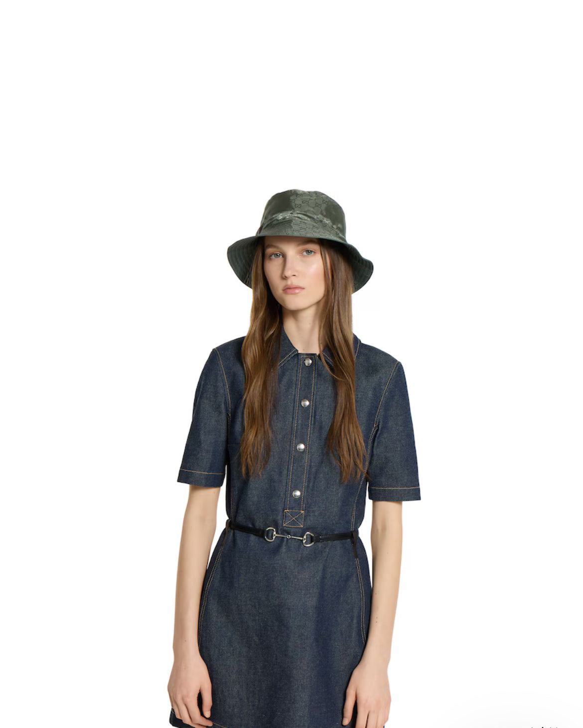 Chapeau bob réversible en nylon GG