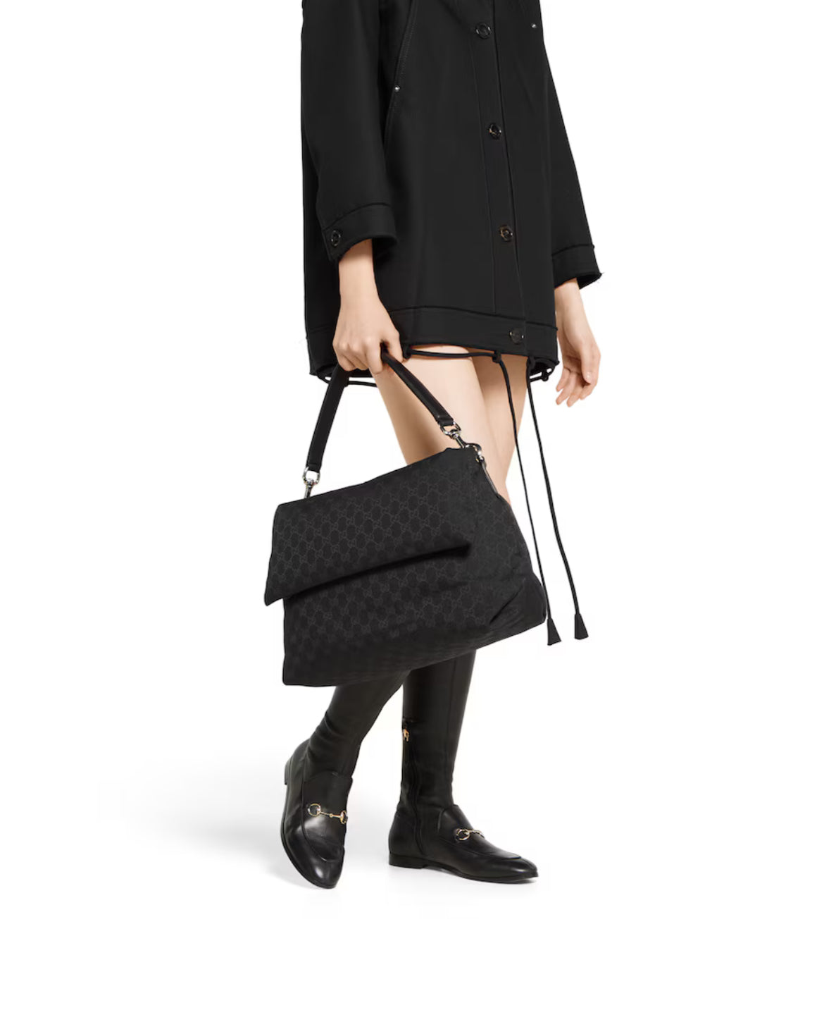 Sac à bandoulière en toile GG grand format