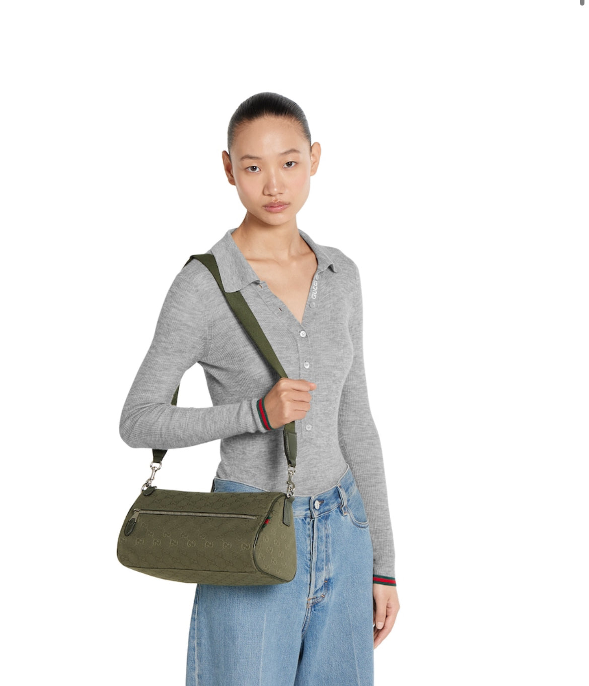 Sac cylindrique en toile GG petit format