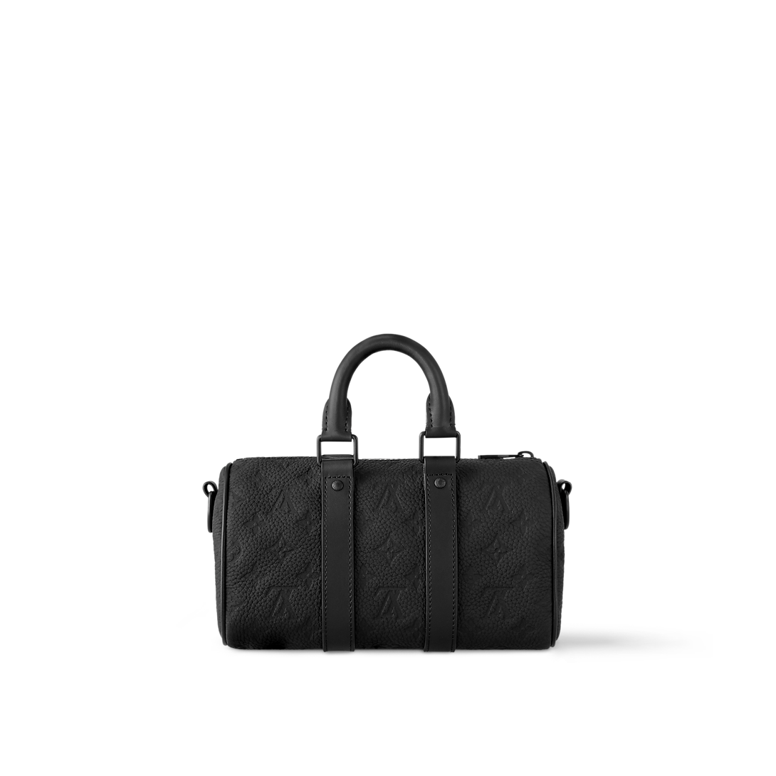 Sac Keepall Bandoulière 25 Noir Cuir