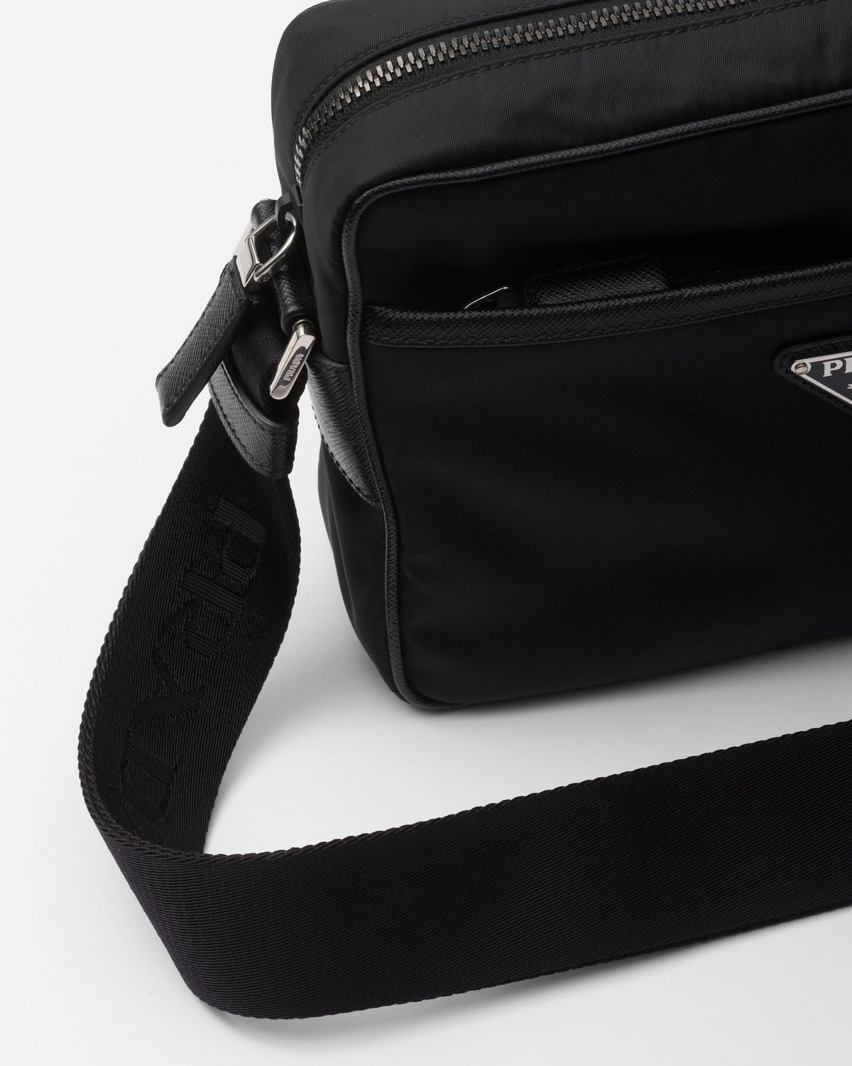 Sac porté épaule en Re-Nylon et Saffiano