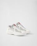 Baskets Prada America’s Cup en tissu Bike blanc