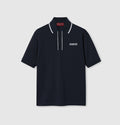 Polo en piqué de coton brodé