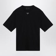 T-shirt noir Prada avec logo triangle