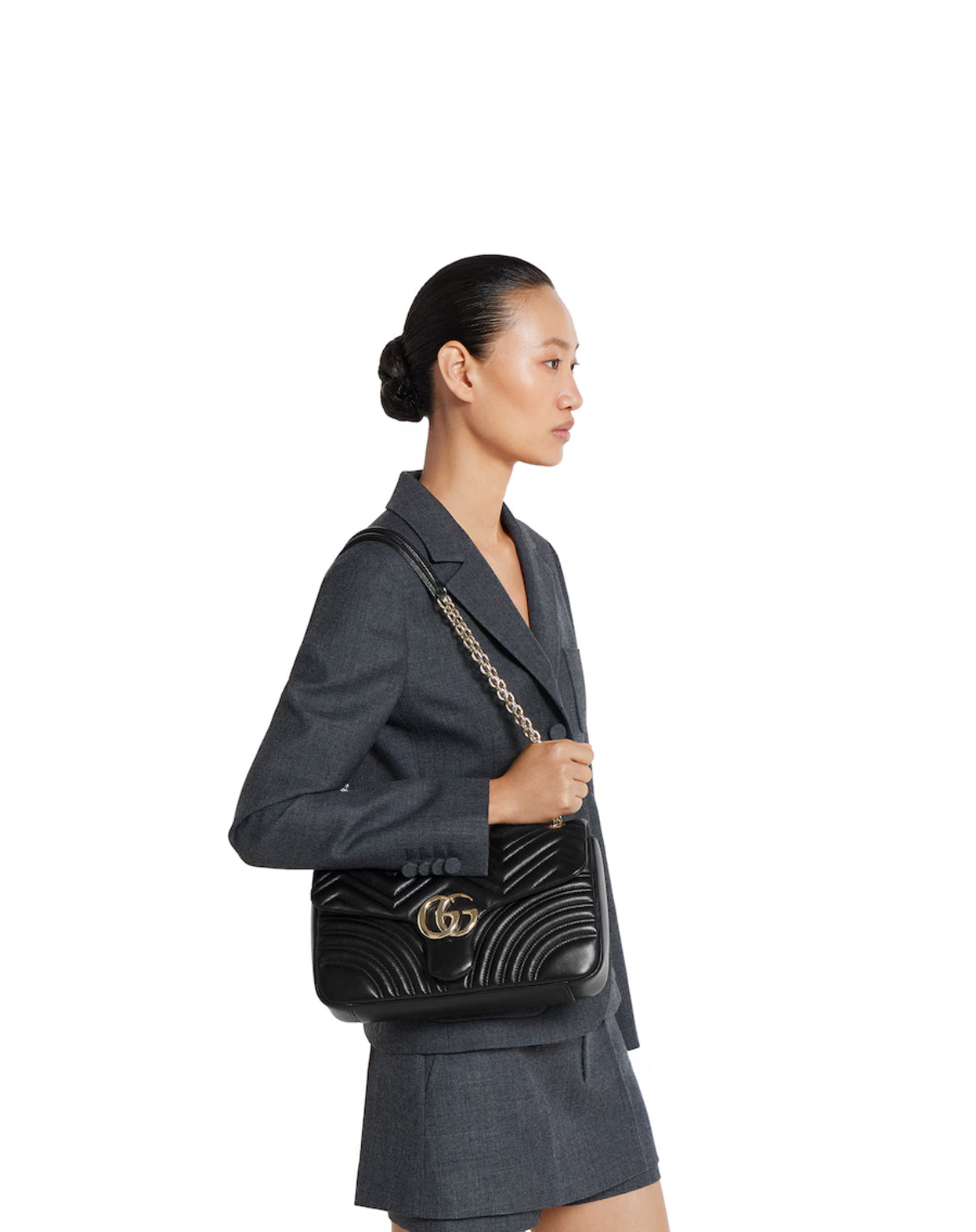 Sac à épaule grand format à motif GG Marmont