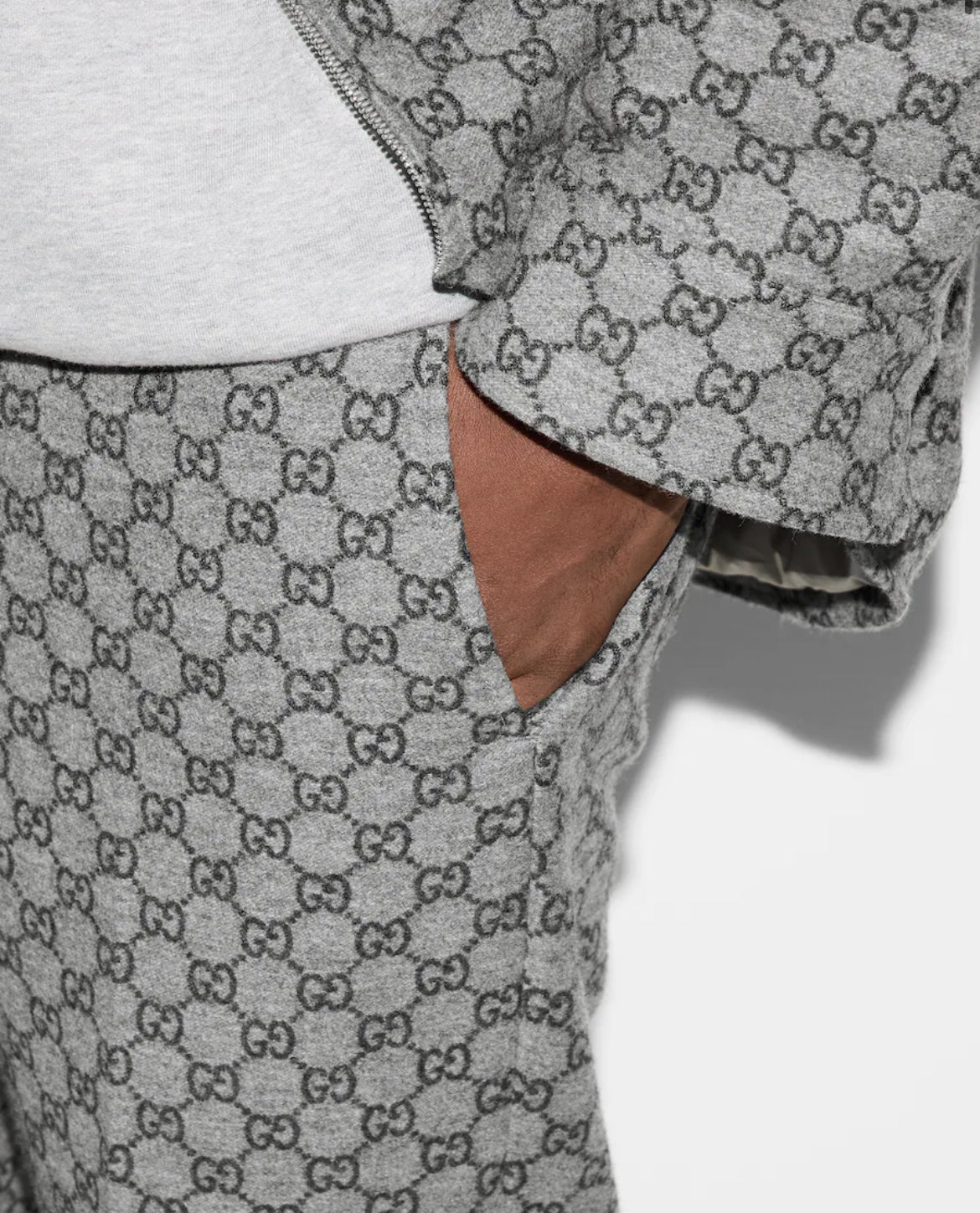 Pantalon en flanelle GG