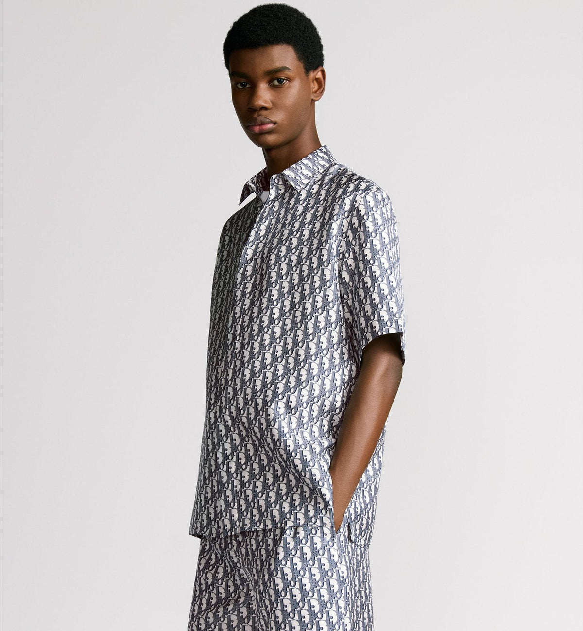 Chemise à manches courtes Dior Oblique