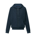 Sweat à capuche Monogram zippé en French Terry