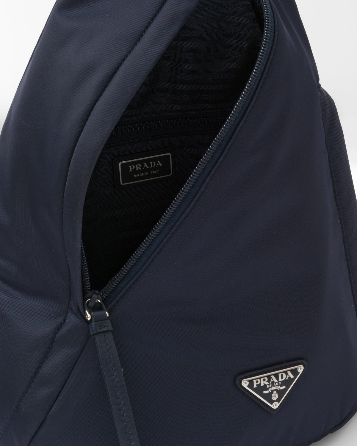 Sac à dos en Re-Nylon et cuir