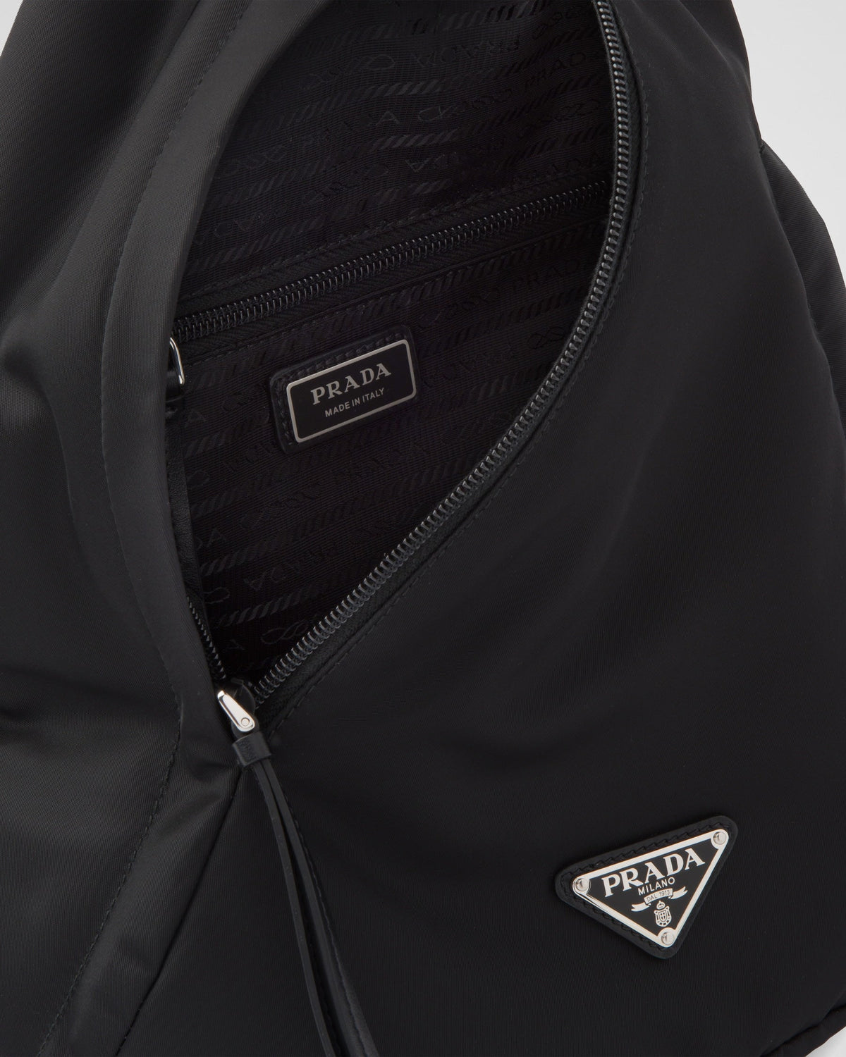 Sac à dos en Re-Nylon et cuir