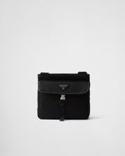 Sac porté épaule en Re-Nylon et cuir Saffiano