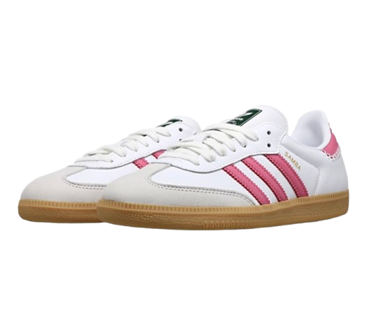 adidas Samba OG White-Rose Tone-Collegiate Green
