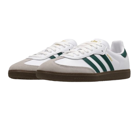 adidas Samba OG White-White-Clear Granite