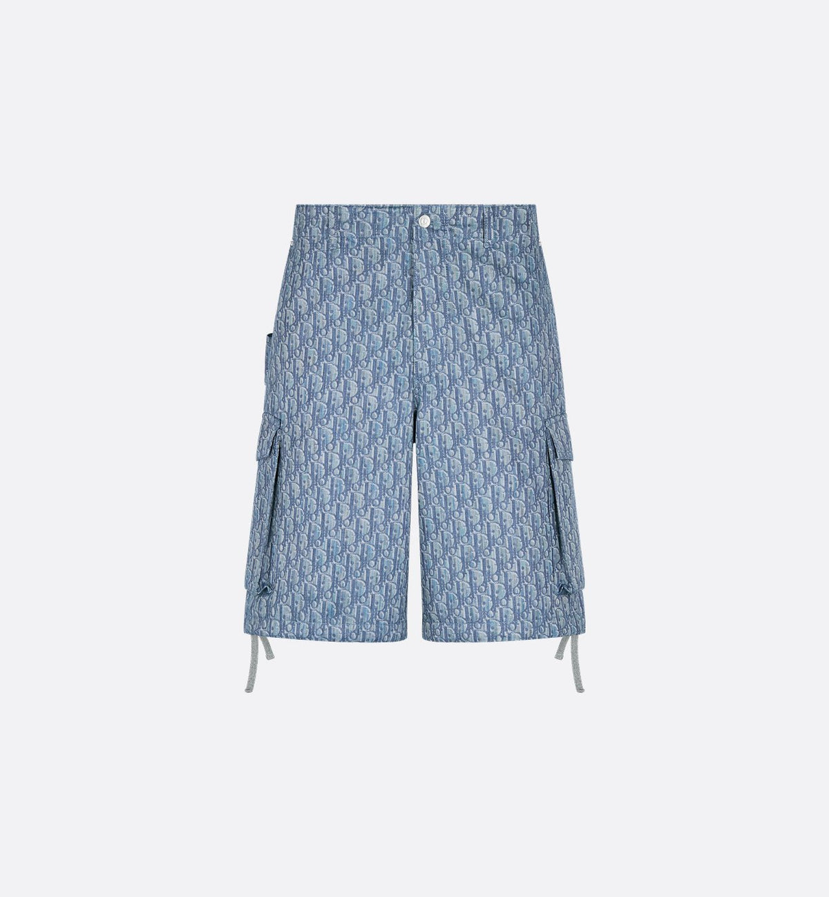 Bermuda cargo Dior Oblique
Twill de coton mélangé bleu