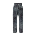 Pantalon droit à Monogram floqué en denim