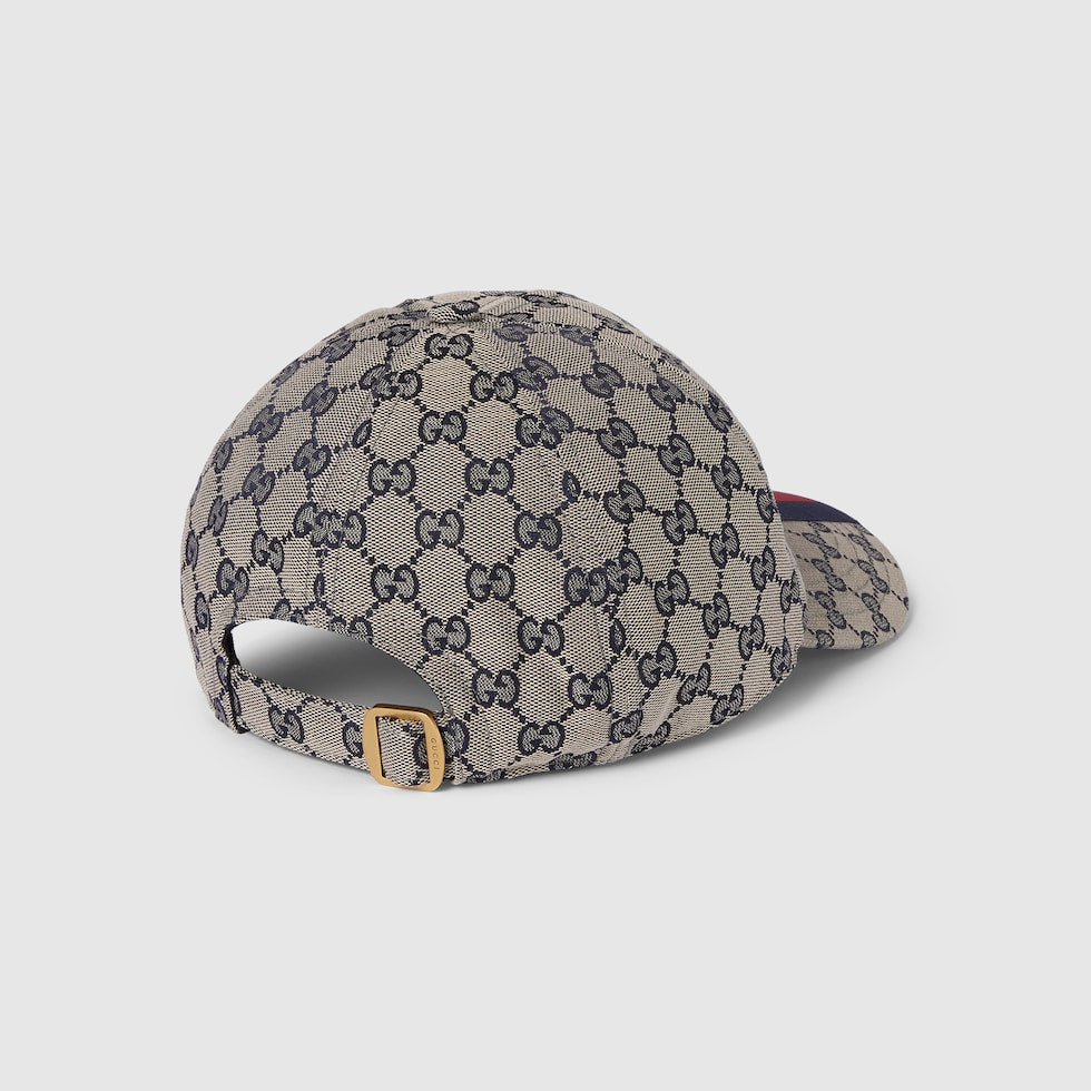 CASQUETTE DE BASE-BALL EN TOILE GG D'ORIGINE Beige BLEU