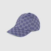 CASQUETTE EN TOILE GG Bleu gris