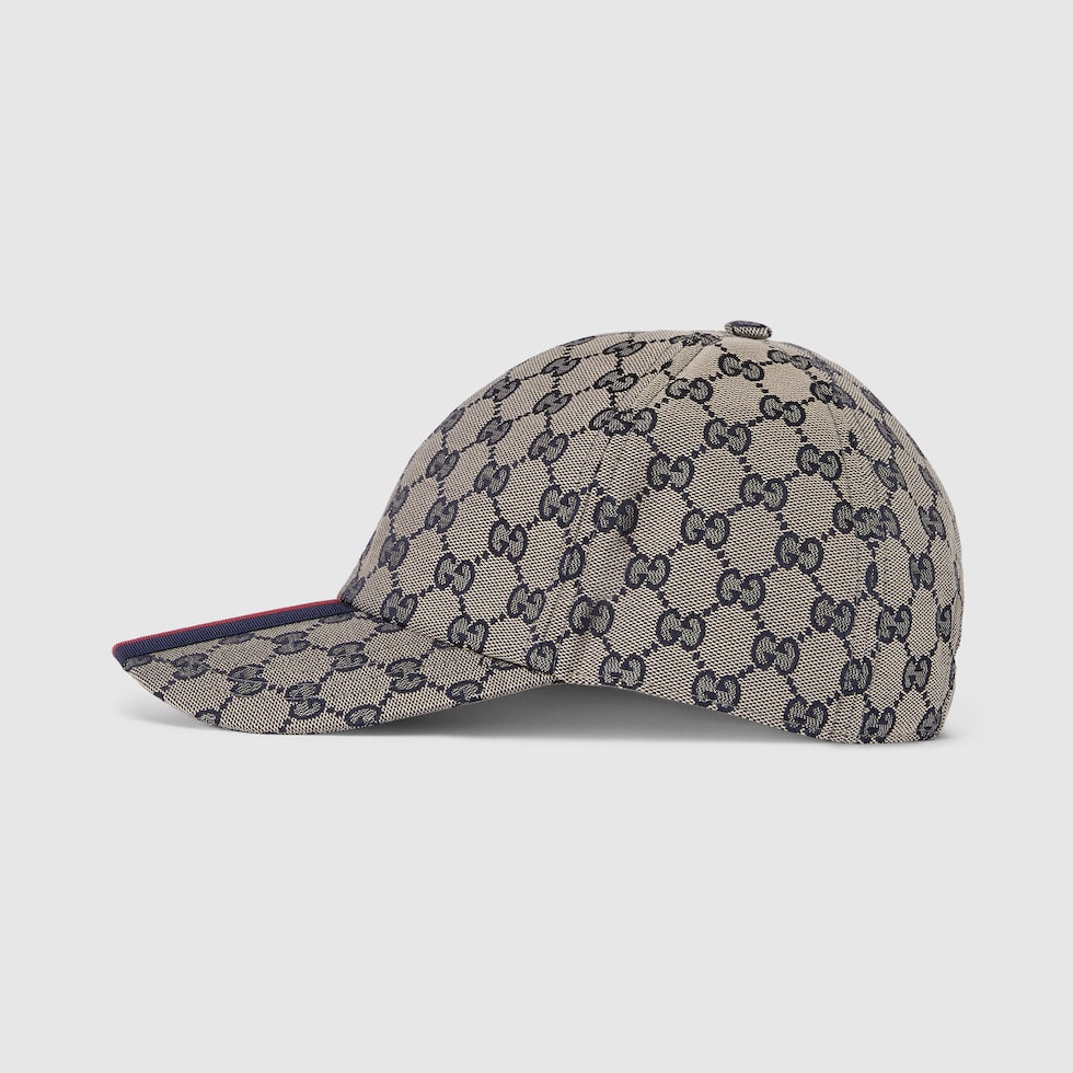 CASQUETTE DE BASE-BALL EN TOILE GG D'ORIGINE Beige BLEU