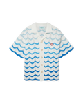 Wavy Gradient Crochet Shirt