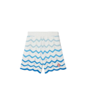 Wavy Gradient Crochet Shorts