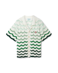 Wavy Gradient Crochet Shirt