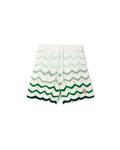 Wavy Gradient Crochet Shorts